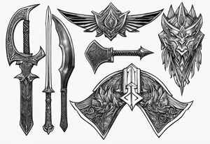 Klingon weapon tattoo idea