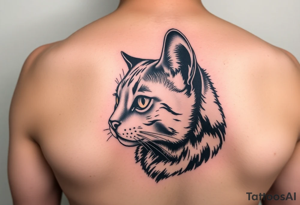 Burmese cat tattoo idea