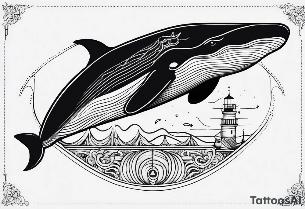 Create a tattoo wifi à dark whale tattoo idea