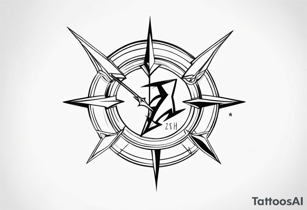 Flash Sagittarius tattoo idea