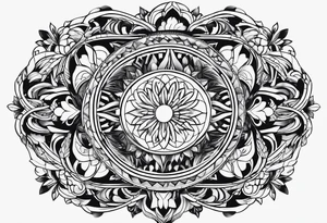 simple circle tattoo tattoo idea