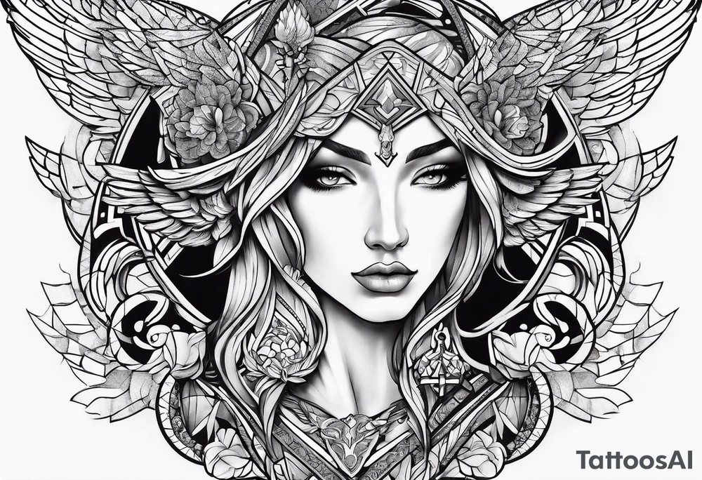 arc angel michael tattoo idea