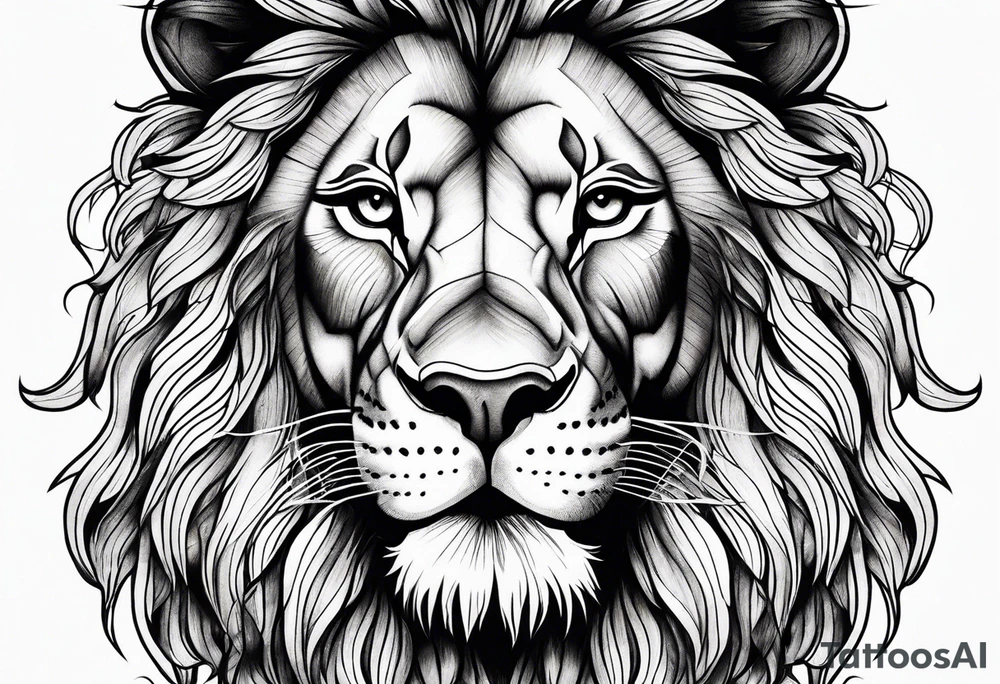 Lion tattoo idea