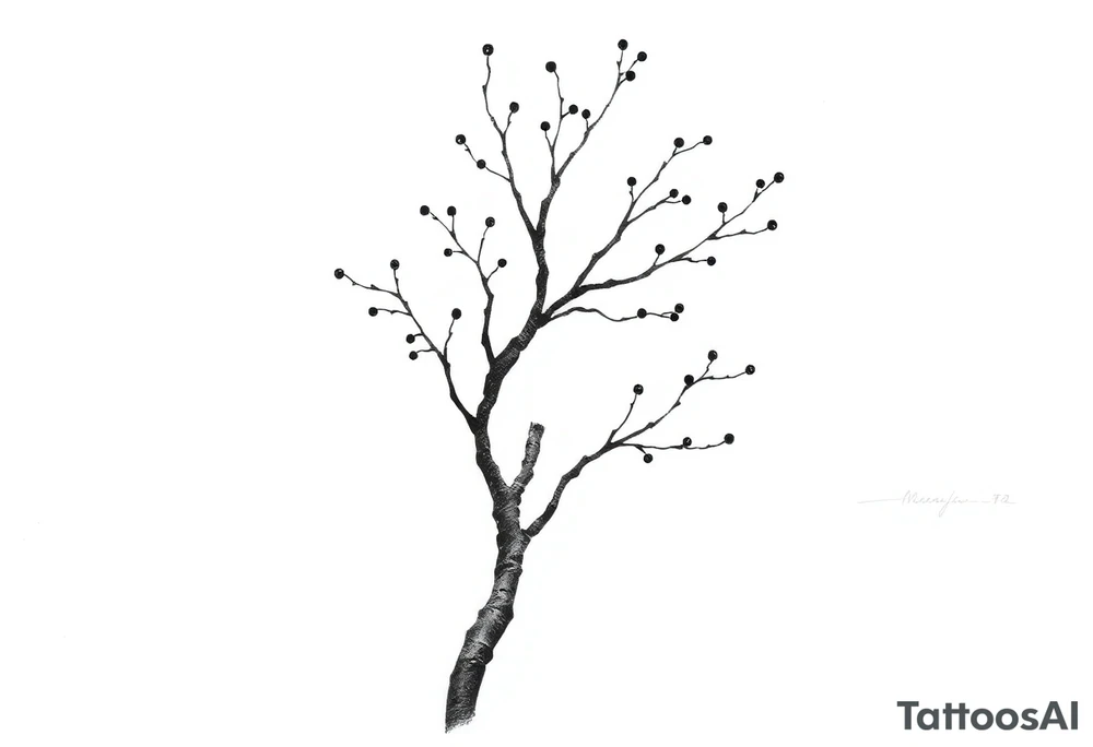 birch tree tattoo idea