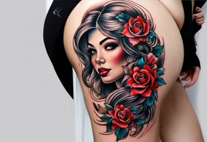 Memorial lower leg sleeve for mom tattoo idea