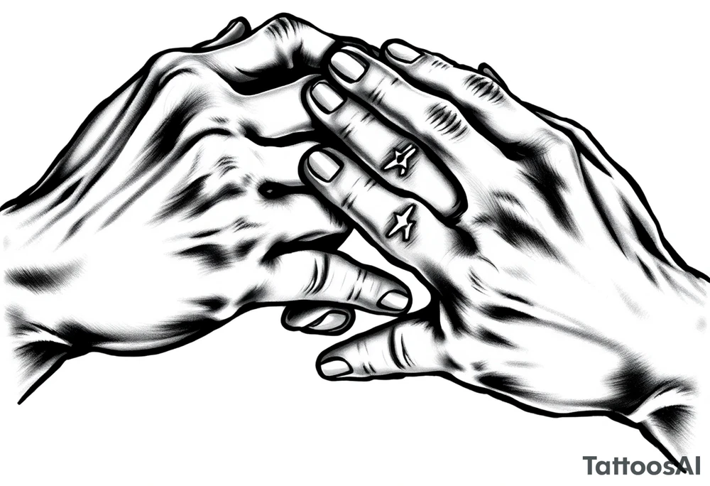 Prayer hands tattoo idea