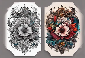 Chaos vs peace, mental anguish, peaceful tattoo idea