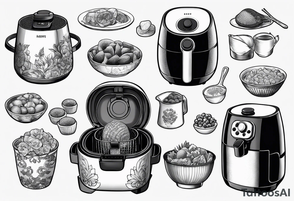 airfryer tattoo idea