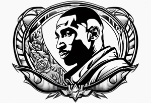 Kobe bryant "Mamba" logo tattoo idea
