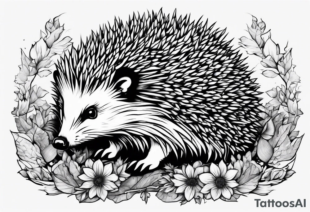 Buff Hedgehog tattoo idea