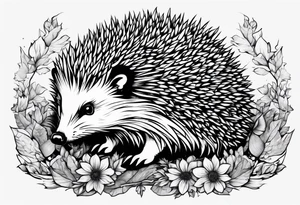 Buff Hedgehog tattoo idea