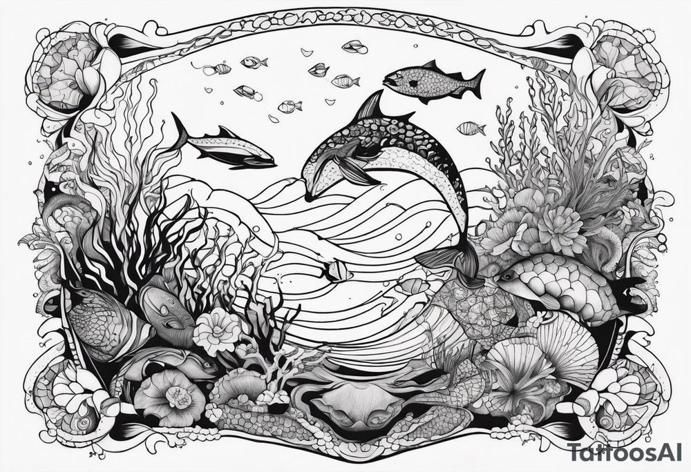 sea life tattoo idea