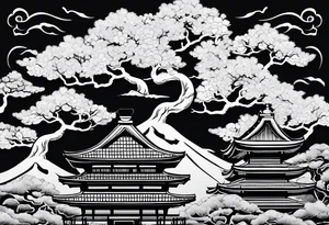 ukiyoe, bonsai tattoo idea