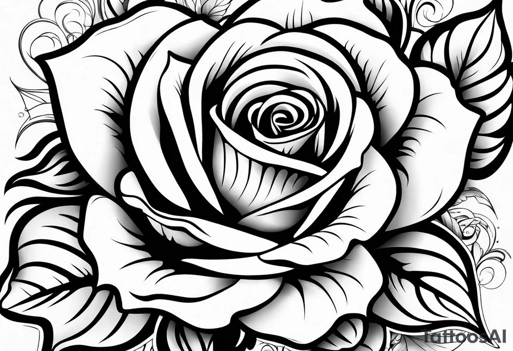 Rose tattoo idea