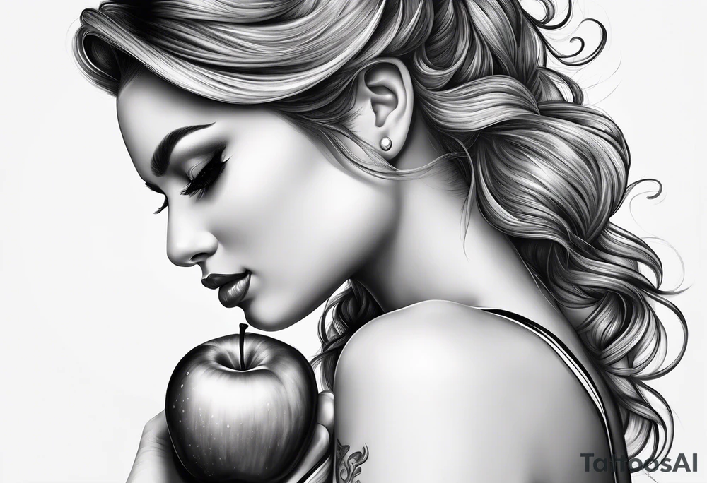 Apple, “Apple of my eye”, dad, bicep, feminine tattoo idea