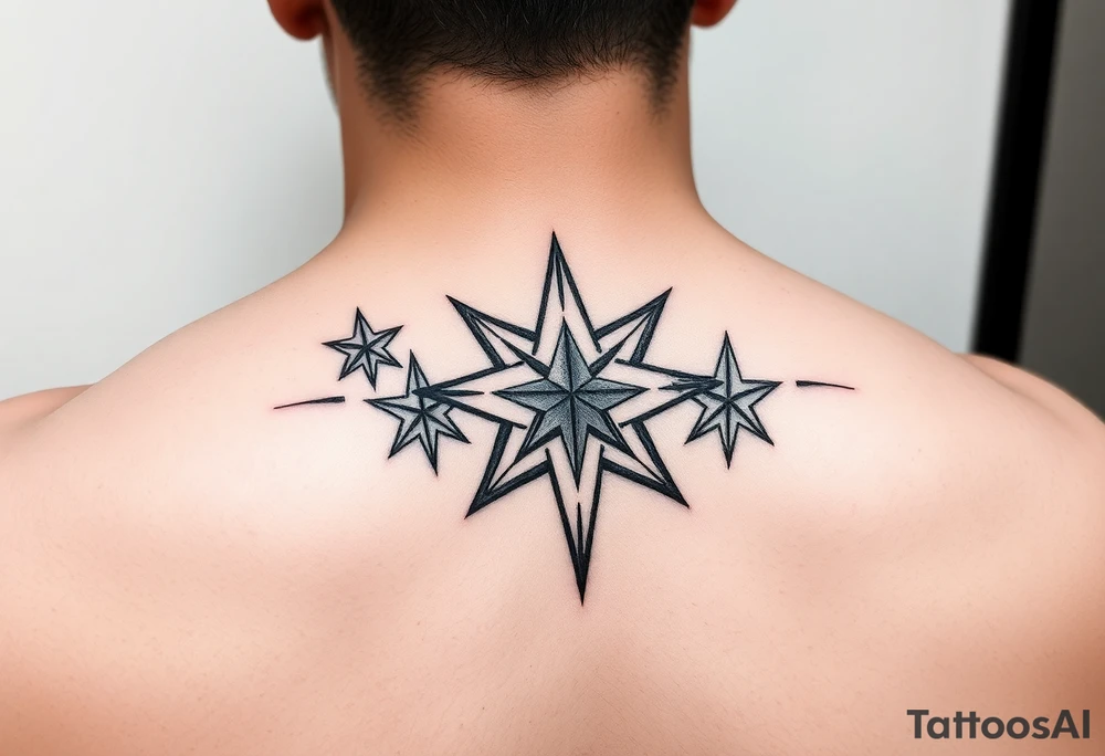stars with god tattoo idea