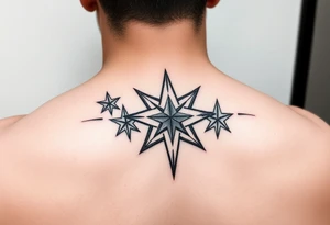 stars with god tattoo idea