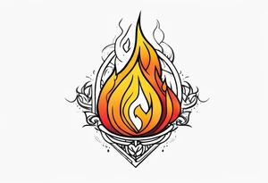 fire tattoo idea