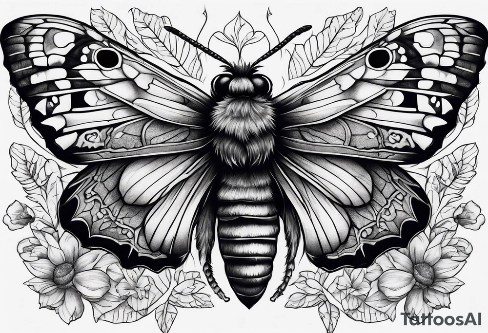 Dead head moth tattoo idea