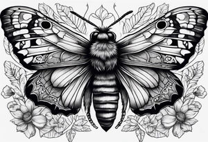 Dead head moth tattoo idea