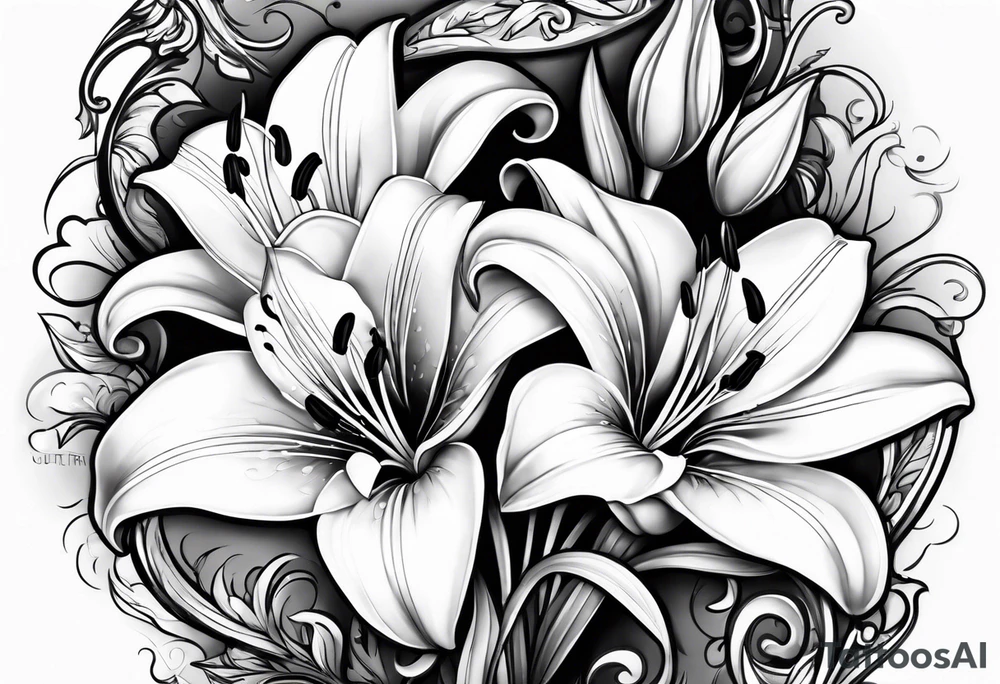 Lillies tattoo idea