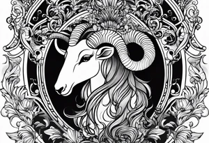 tattoo for my niece haven, she is an Aries tattoo idea