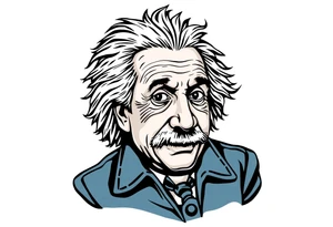 Einstein at a bank tattoo idea