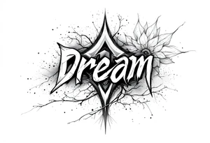 dream japanese font tattoo idea