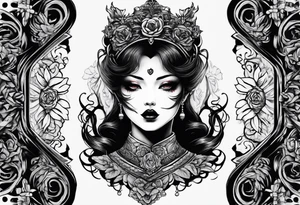 tomie horror forearm tattoo tattoo idea