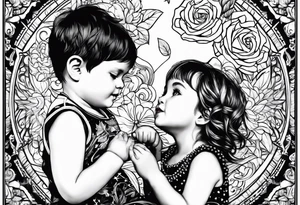i have a little girl named tilly and boy named Weston i want a tattoo that would represent both of them tattoo idea