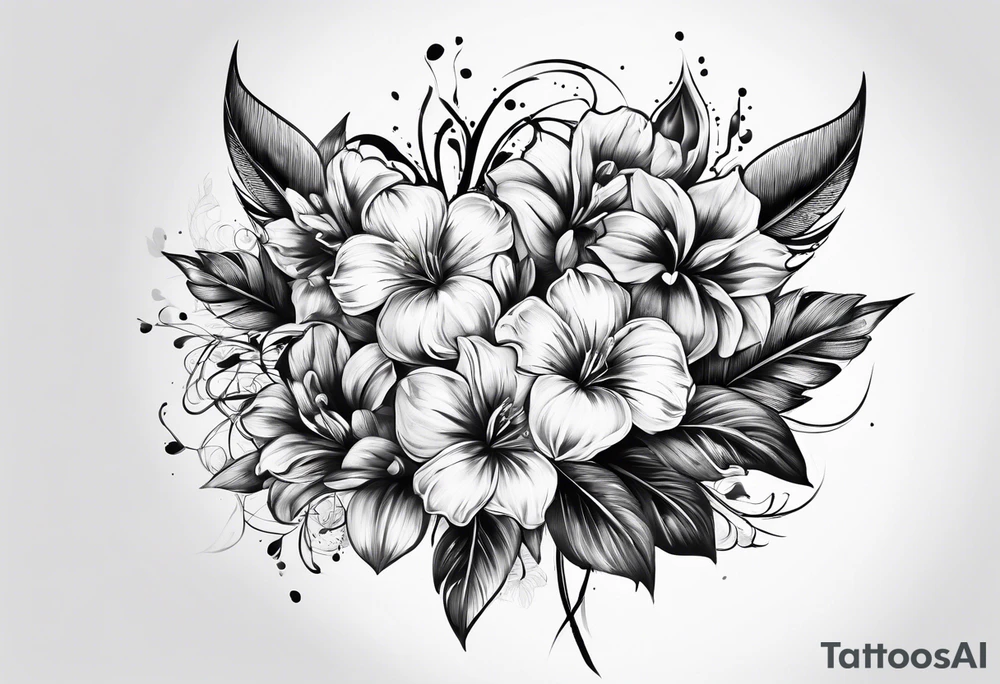 crossed paintbrushes tattoo idea