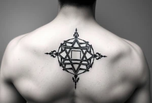 Ambigram of memento mori and gam ze yaavor tattoo idea