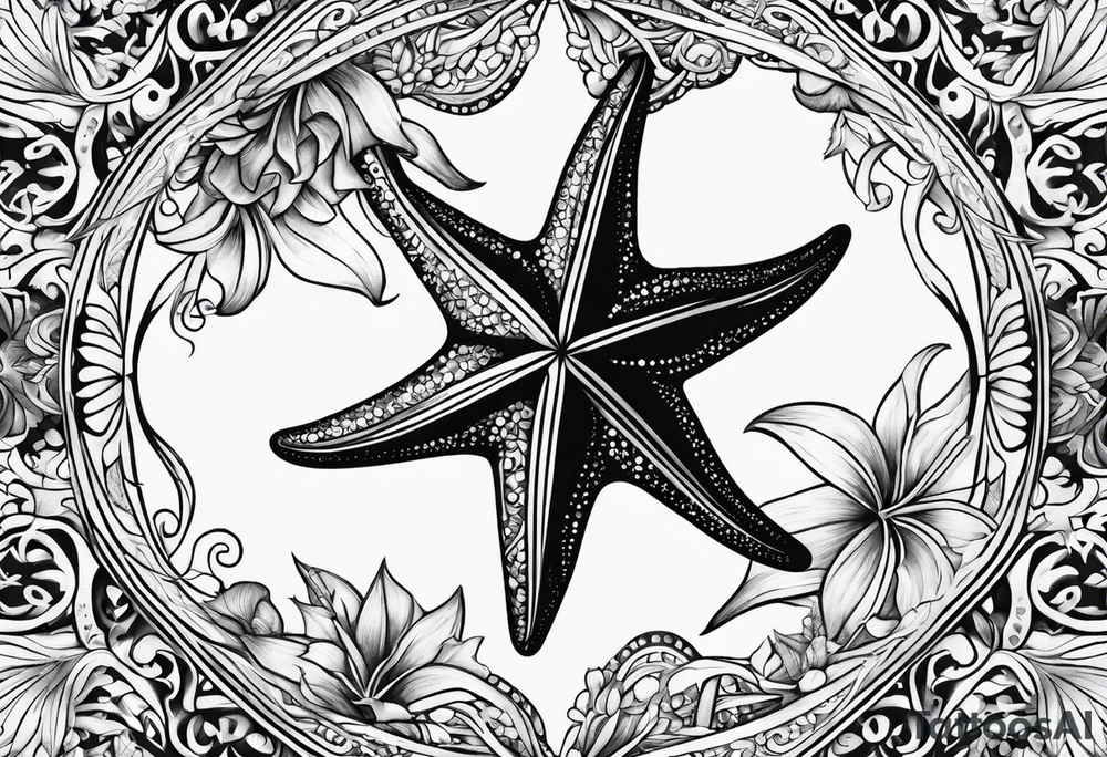 star fish
  pattern tattoo idea