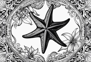 star fish
  pattern tattoo idea