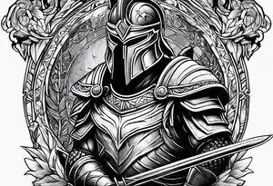 spartan warrior  protection his own tattoo idea