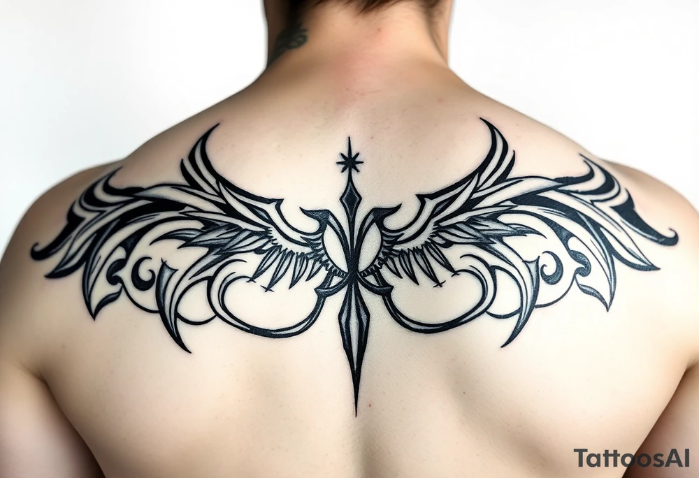 Aquarius tribal tat on arm tattoo idea