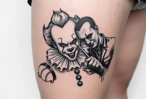 Pennywise and Jason tattoo idea