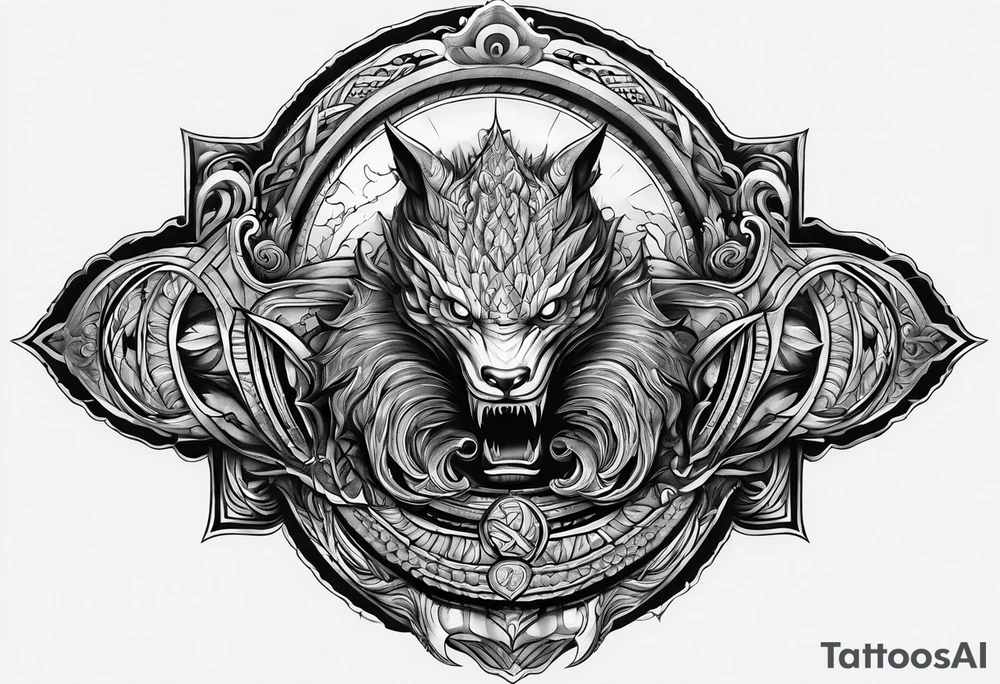 Leviathan forearm tattoo tattoo idea