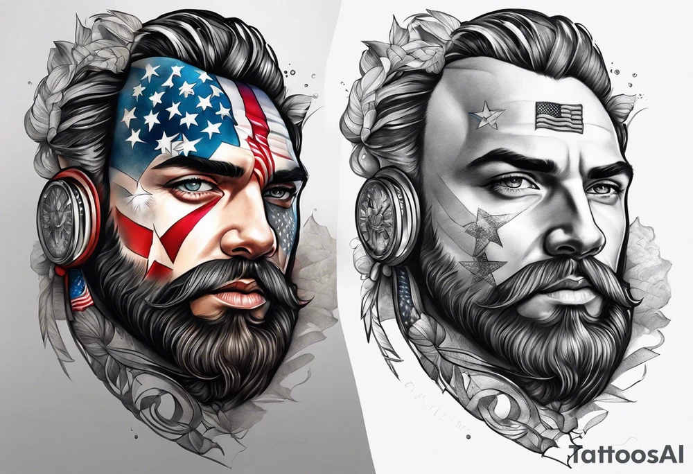 A patriotic forearm tattoo tattoo idea
