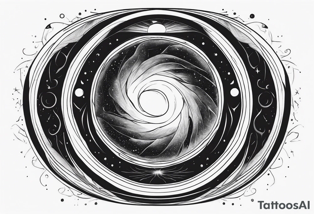 black hole tattoo idea