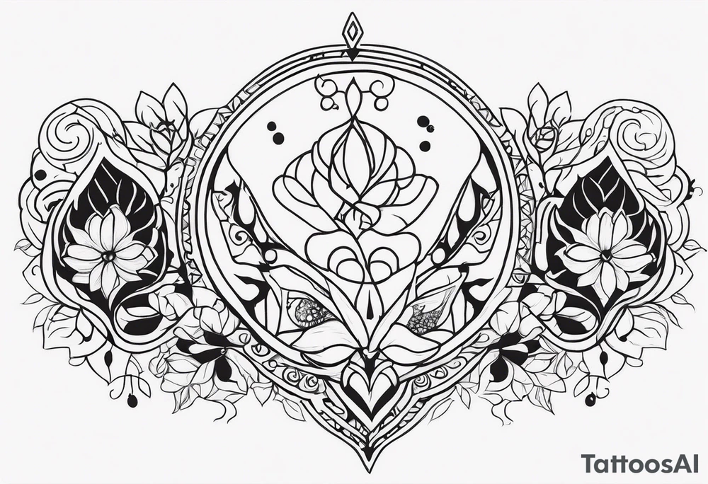 Unbreakable bond, family of five tattoo idea