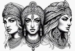 Three moirai greek tattoo tattoo idea