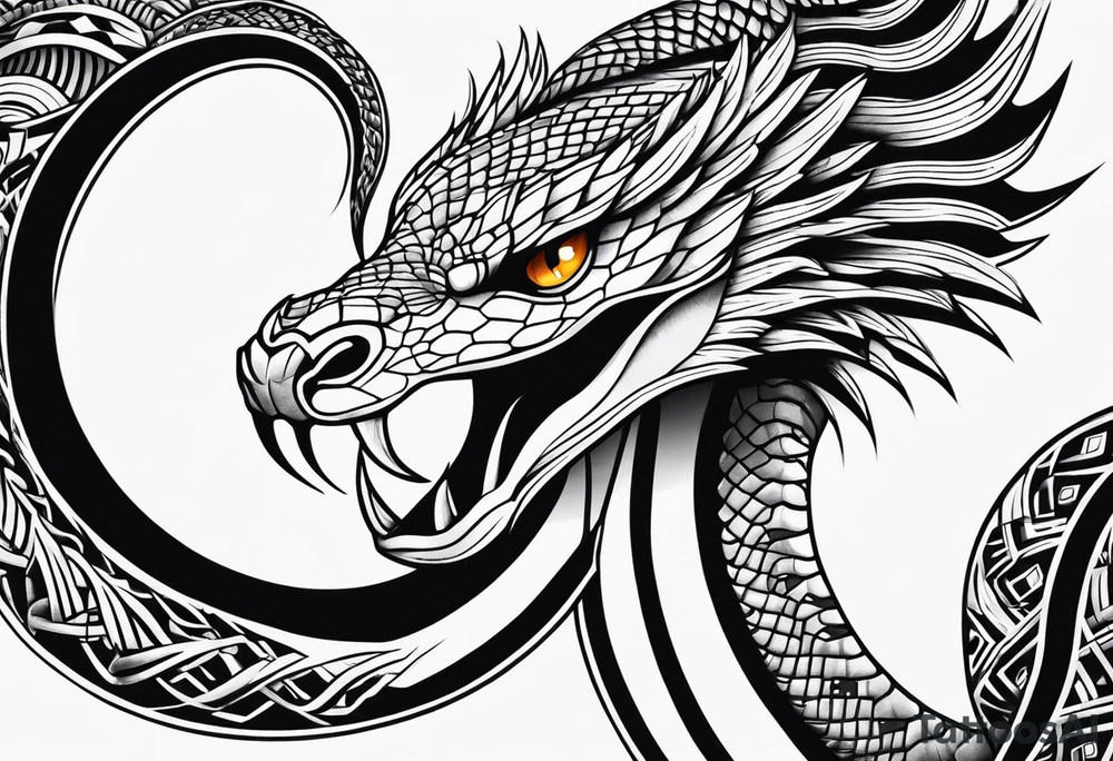 Cobra black tattoo idea