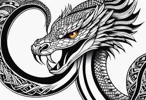 Cobra black tattoo idea