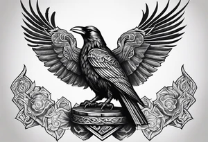 Viking odens ravens, Thor’s hammer tattoo idea