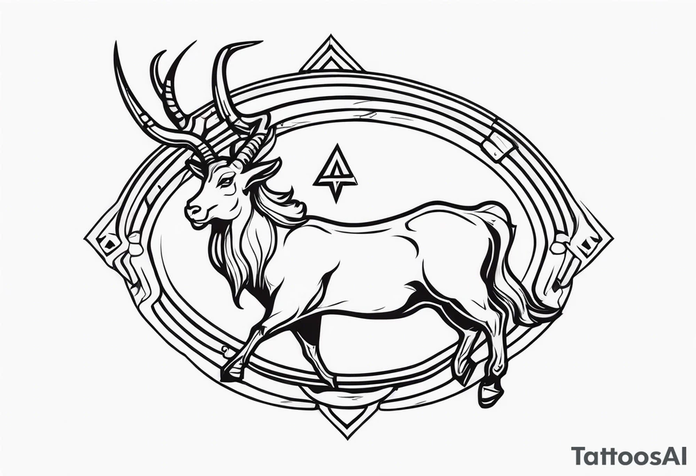 capricorn with a shotgun tattoo idea