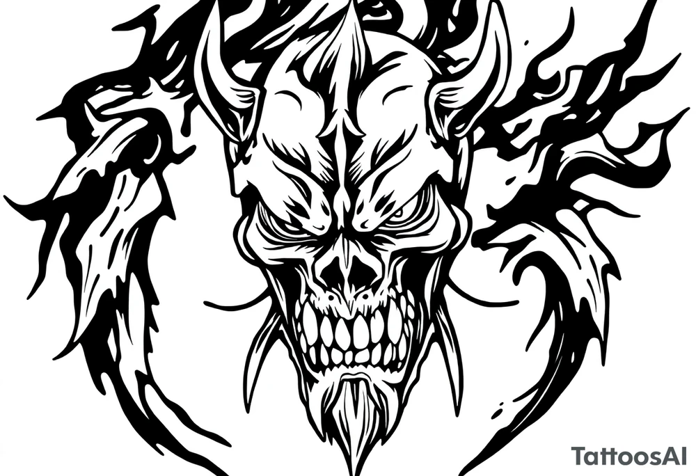 action beats anxiety with a cool desing tattoo idea