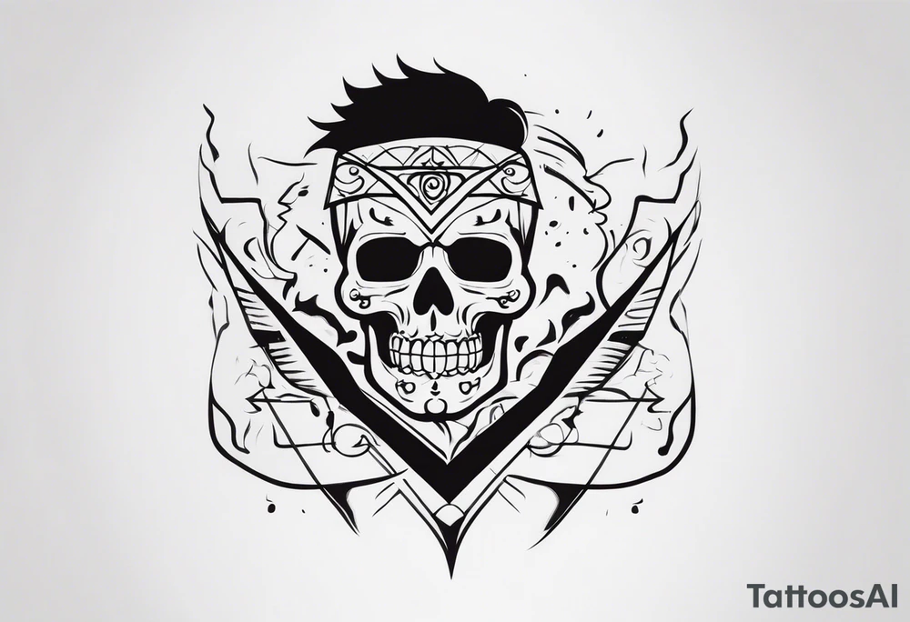 Que represente la lucha, el esfuerzo y la muerte de manera minimalista tattoo idea