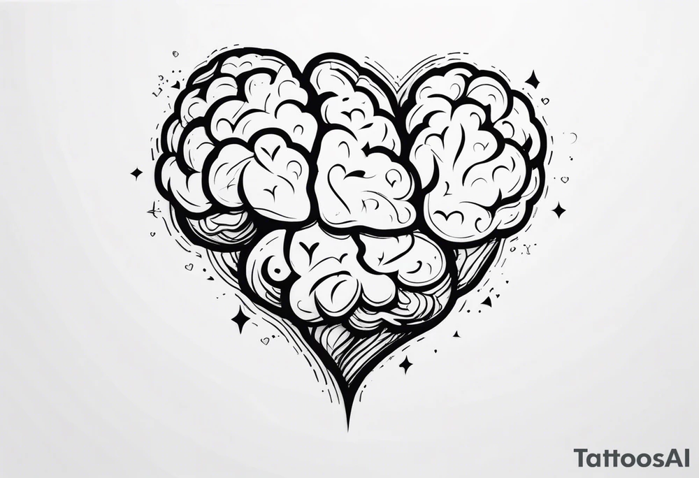 Brain, heart sign, love, heart break makes you strong, worth it, pain makes you stronger, strength, plane, travel, passion, growth tattoo idea