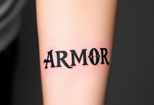 ARMOR tattoo idea